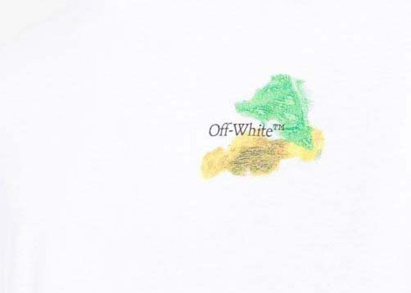 OFF-WHITE Brush Arrows White Oversized Tee White