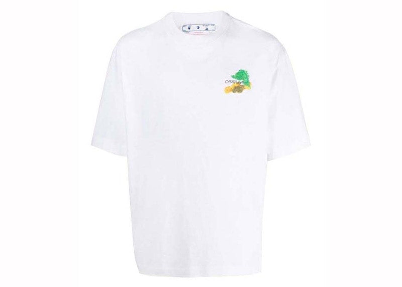 OFF-WHITE Brush Arrows White Oversized Tee White