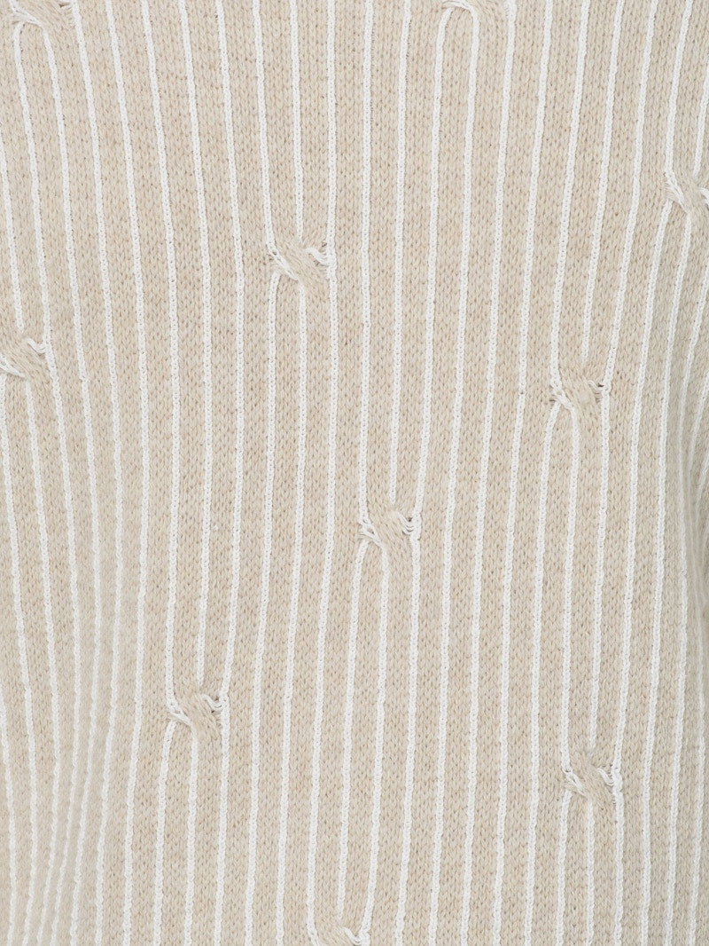OFF-WHITE Cables Knit Sweater Off White