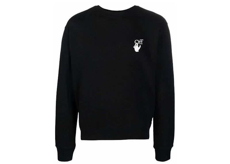 OFF-WHITE Caravaggio Back Print Crewneck Sweatshirt Black