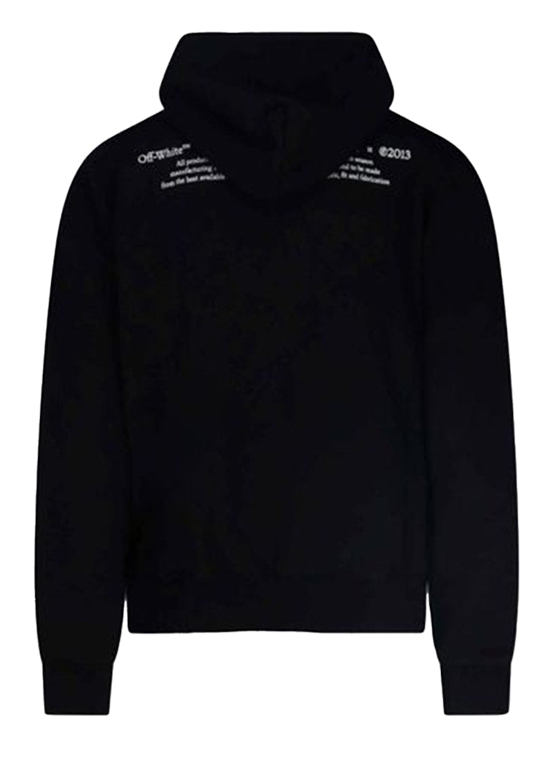 OFF-WHITE Caravaggio Boy Bitten By A Lizard Hoodie Black