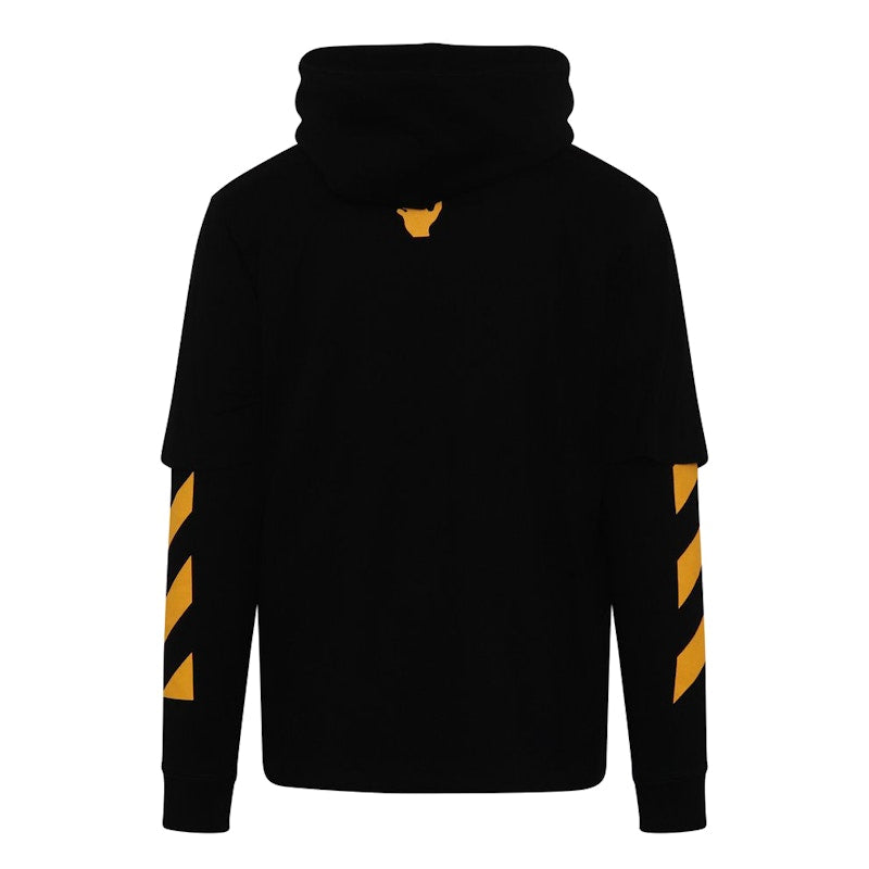 OFF-WHITE Caravaggio Painting Double Sleeve Hoodie Black