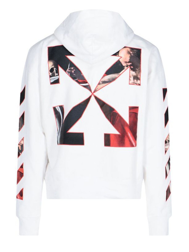 OFF-WHITE Caravaggio Saint Jerome Writing Hoodie White