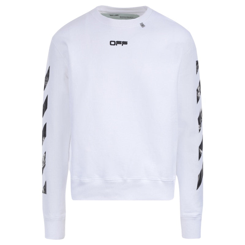 OFF-WHITE Caravaggio Square Graphic Sweatshirt White/Multicolor