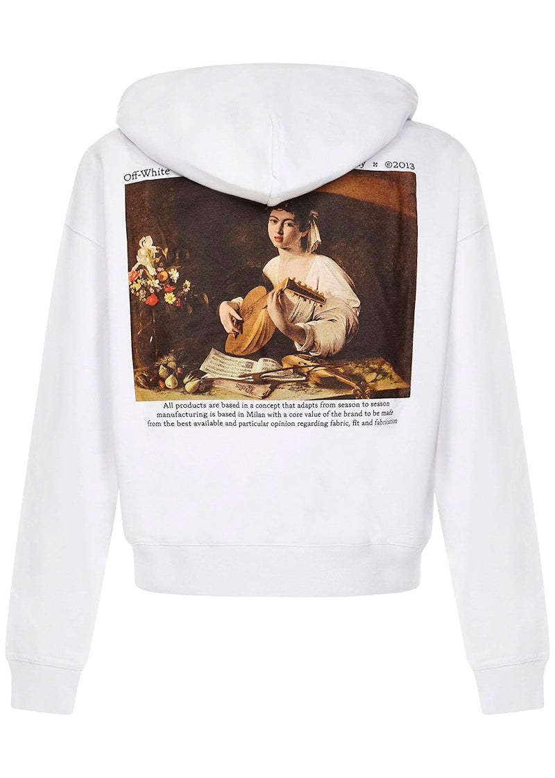 OFF-WHITE Caravaggio The Lute Player Hoodie White/Multi