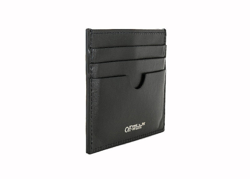 OFF-WHITE Card Case Jitney 'Life's Work' Simple Black