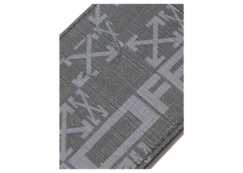 OFF-WHITE Card Case Monogram Simple Black/Dark Grey