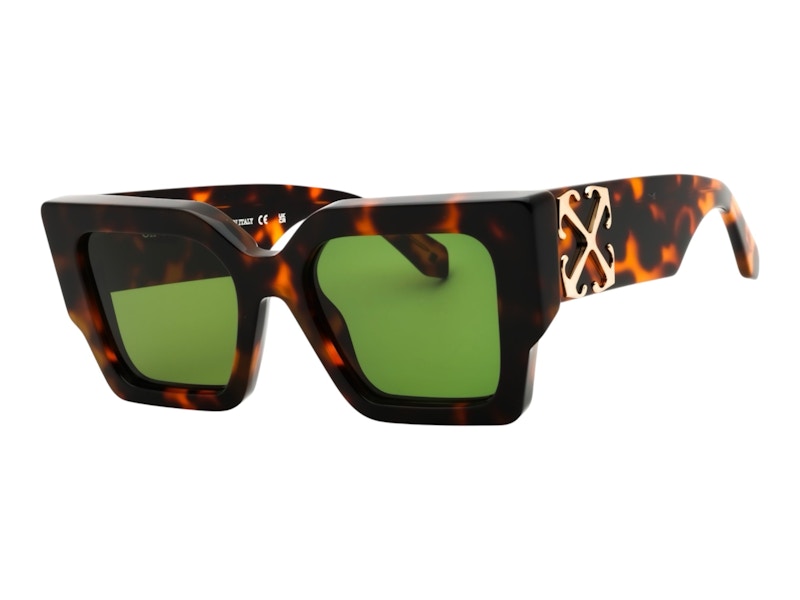 OFF-WHITE Catalina Sunglasses Havana Green (OERI128C99PLA0016055)