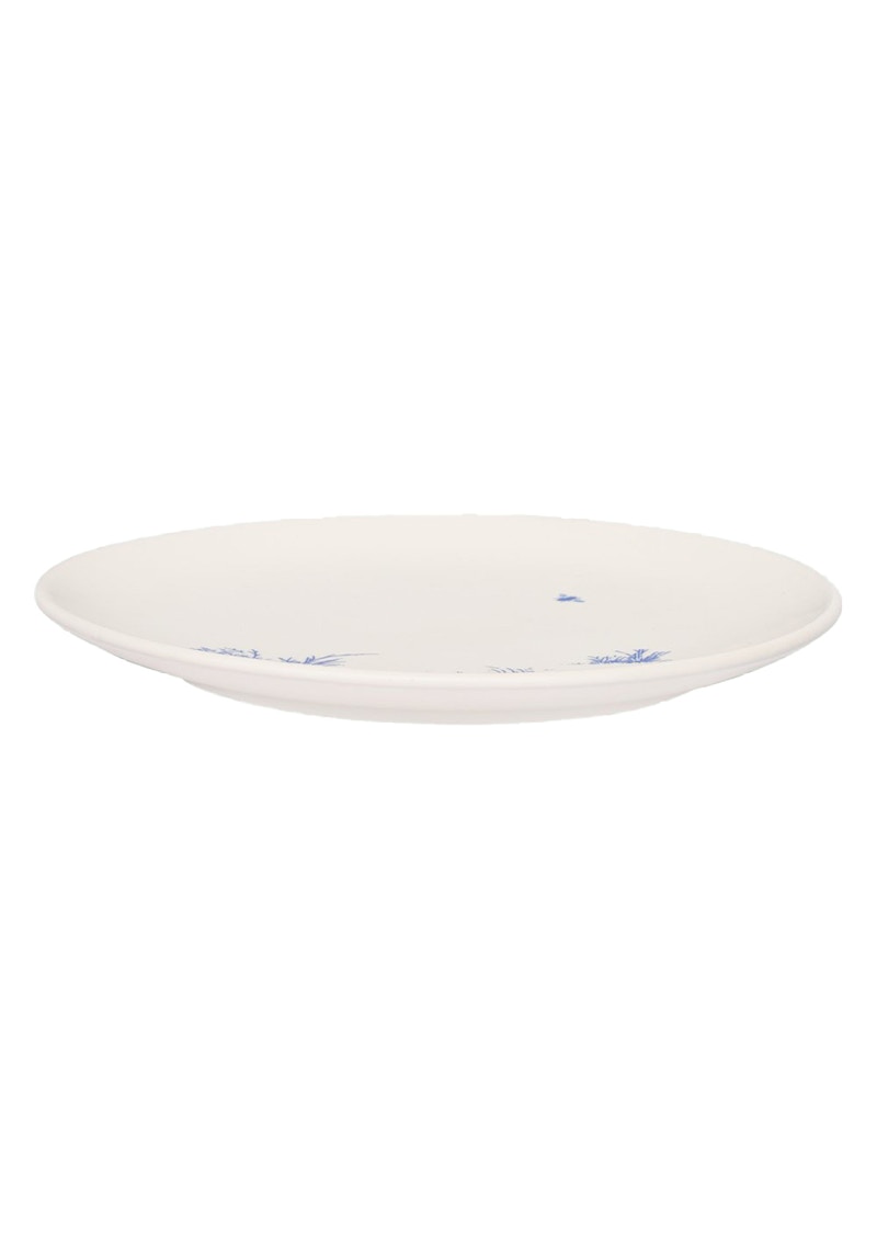 OFF-WHITE Ceramic Lunch Plate and Bowl Set White/Brilliant Green