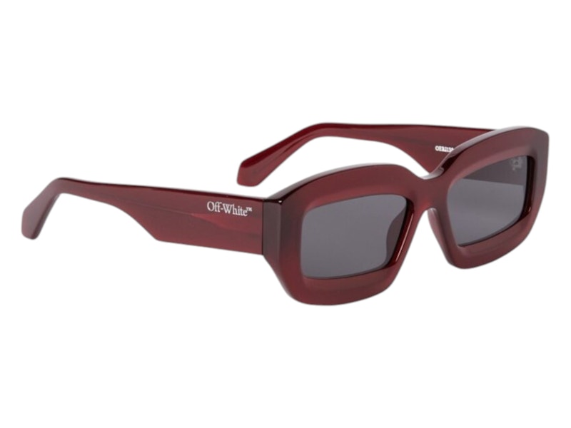 OFF-WHITE Charlotte Sunglasses Burgundy Dark Grey (OERI138F24PLA0012807-FR)