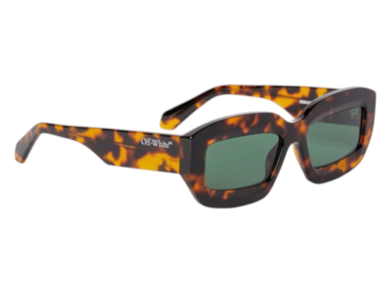 OFF-WHITE Charlotte Sunglasses Havana Green (OERI138F24PLA0016055-FR)