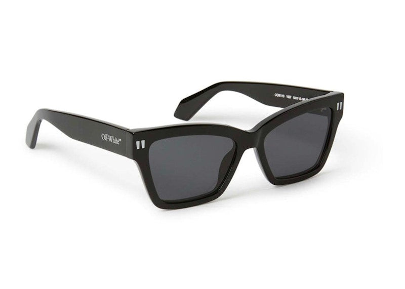 OFF-WHITE Cincinnati Square Sunglasses Black/Dark Grey (OERI110S24PLA0011007-FR)
