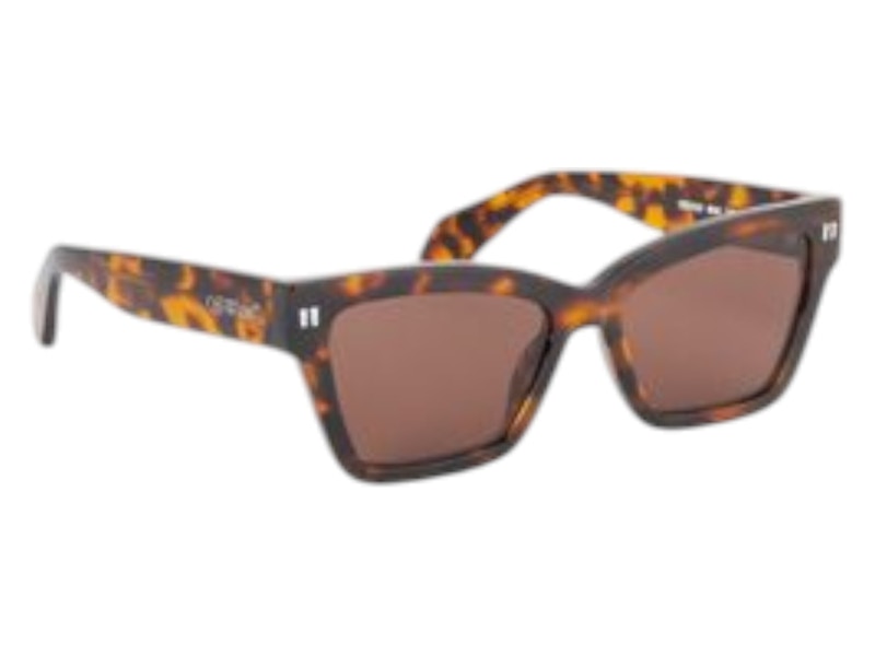 OFF-WHITE Cincinnati Sunglasses Havana Brown (OERI110C99PLA0016064-FR)
