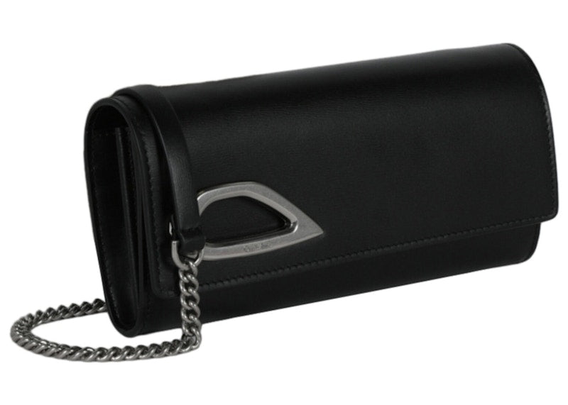 OFF-WHITE Clam Wallet On Chain Black