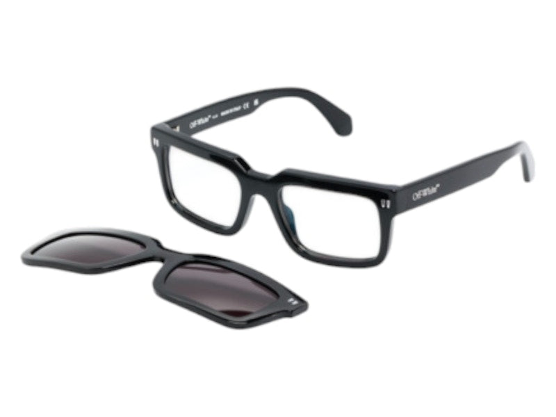 OFF-WHITE Clip On Eyeglasses Black Dark Grey Polarized (OERI130S24PLA0011007-FR)