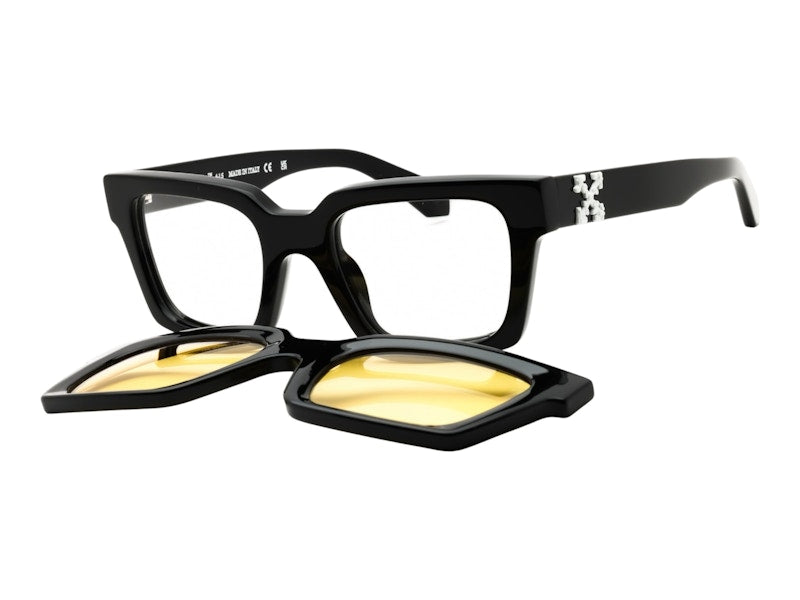 OFF-WHITE Clip On Sunglasses Black Yellow (OERI14CC99PLA0011018)