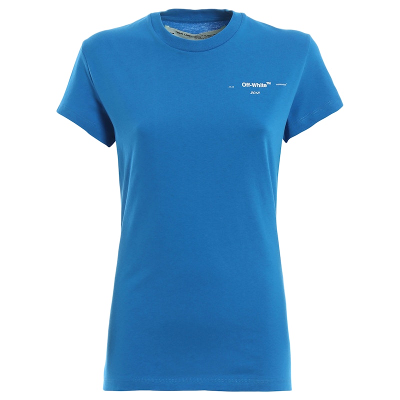OFF-WHITE Crest Logo T-shirt Blue