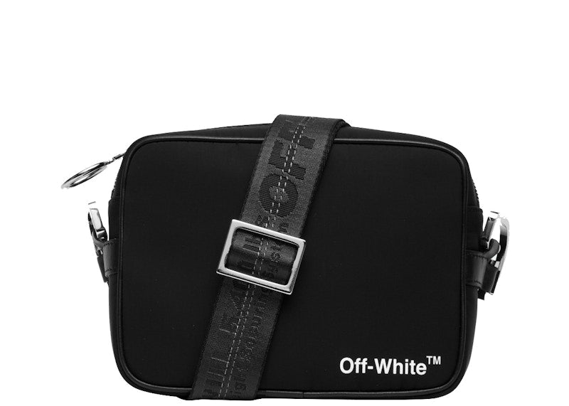 OFF-WHITE Crossbody Camera Bag Black White