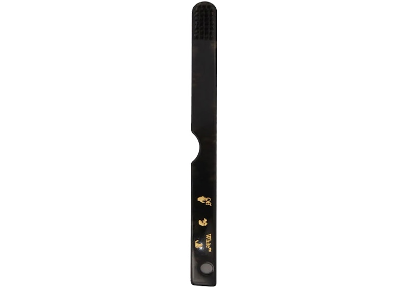 OFF-WHITE Dark Havana Gold Meteor Tooth Brush