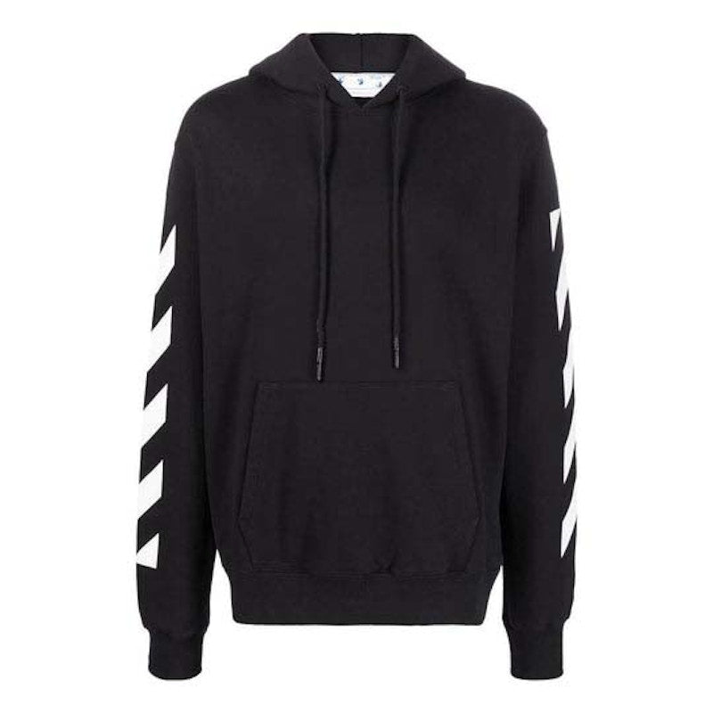 OFF-WHITE Diag Arrow Slim Hoodie Black