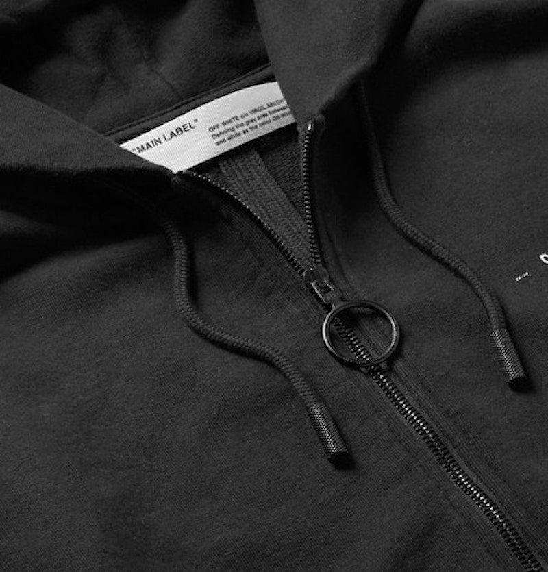 OFF-WHITE Diag Arrows Zip Up Hoodie Black/Multicolor