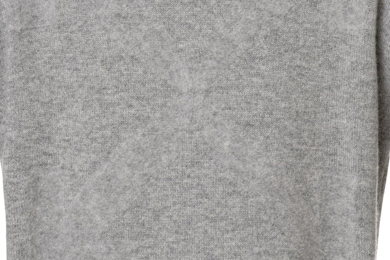 OFF-WHITE Diag Cashmere Hoodie Grey