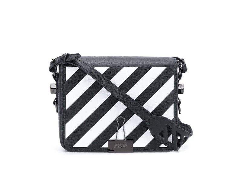 OFF-WHITE Diag FW20 Binder Clip Bag Mini Black/White