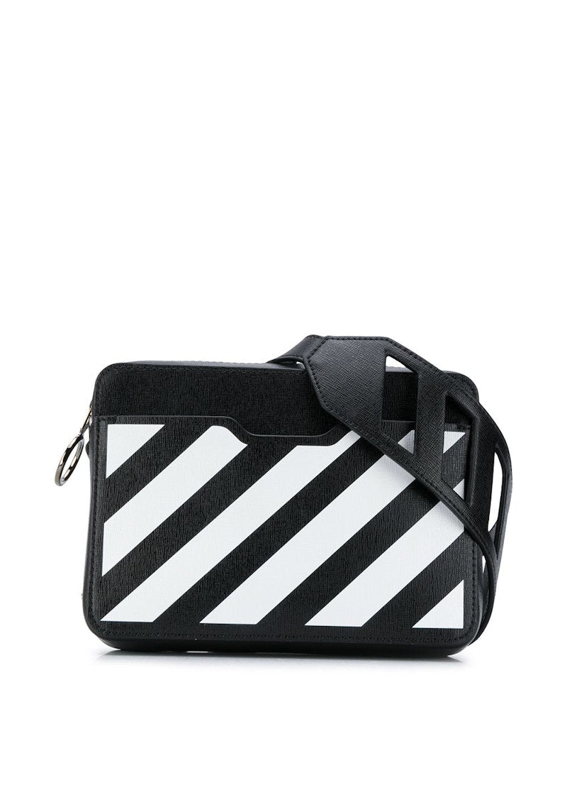 OFF-WHITE Diag FW21 Camera Bag Mini Black/White