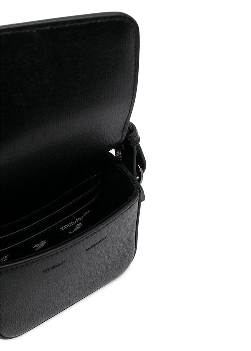 OFF-WHITE Diag Flap Bag Baby Black/White/Fucschia Multi