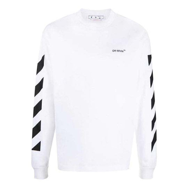 OFF-WHITE Diag Helvetica Skate L/S T-shirt White
