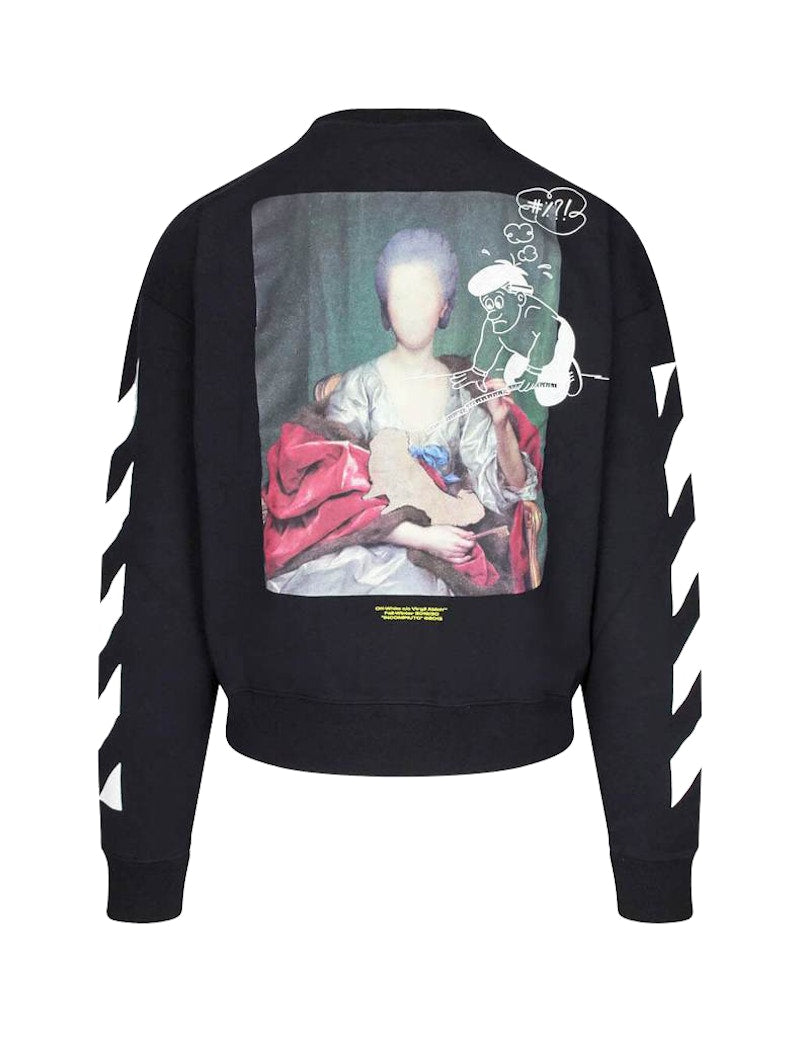 OFF-WHITE Diag Mariana De Silva Sweatshirt Black/Multicolor