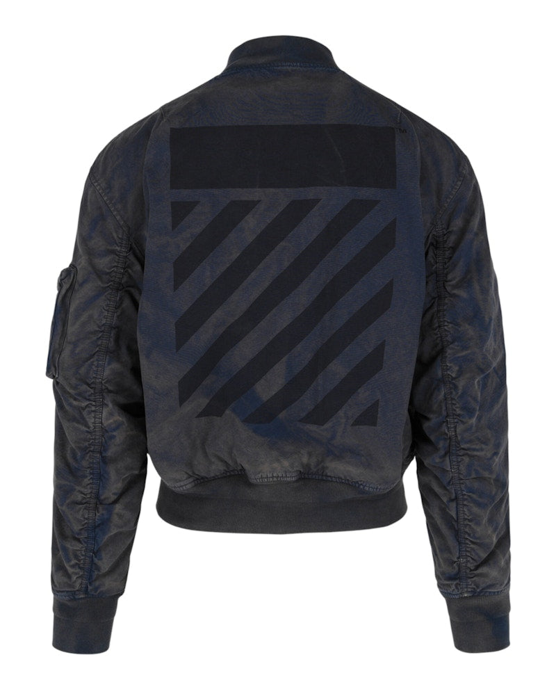 OFF-WHITE Diag Tab Vintage Bomber Jacket Blue