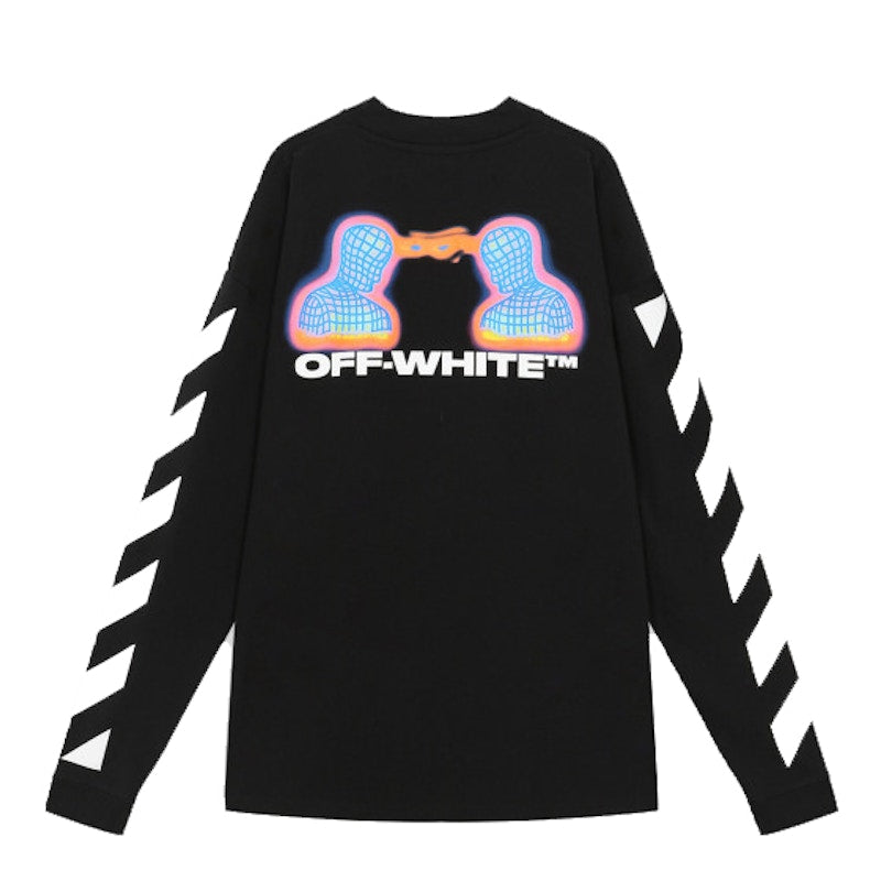 OFF-WHITE Diag Thermo Long Sleeve T-shirt Black/Multicolor