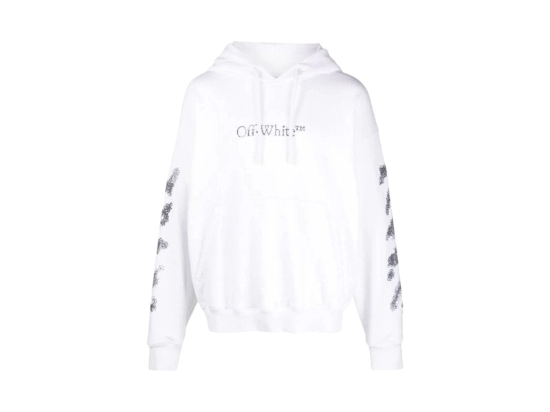 OFF-WHITE Diags Bit Book Skate Hoodie White