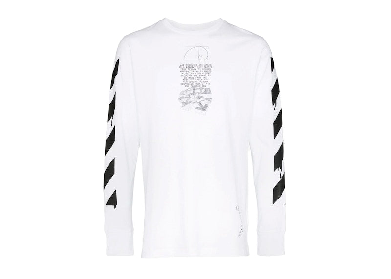 OFF-WHITE Dripping Arrows Print Cotton T-Shirt White