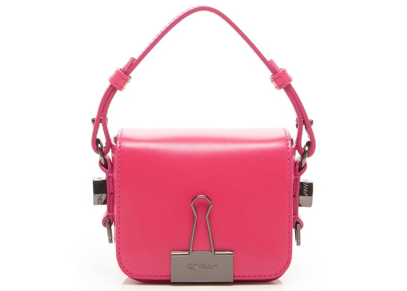 OFF-WHITE Elite Top Handle Leather Baby Pink