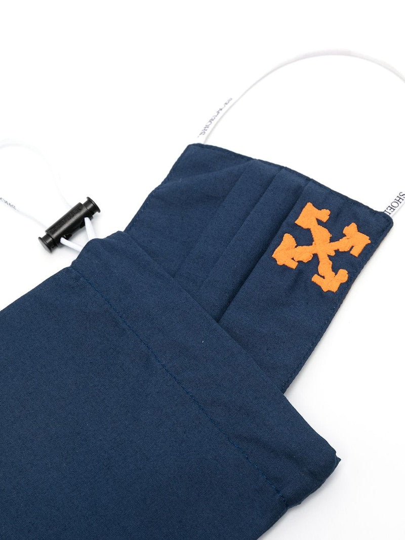 OFF-WHITE Embroidered Arrows Mask/Bag Blue/Orange
