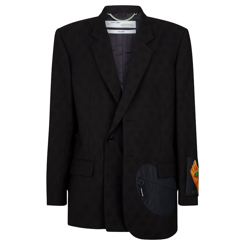 OFF-WHITE Equipment Pocket Blazer Jacket Black/Multicolor