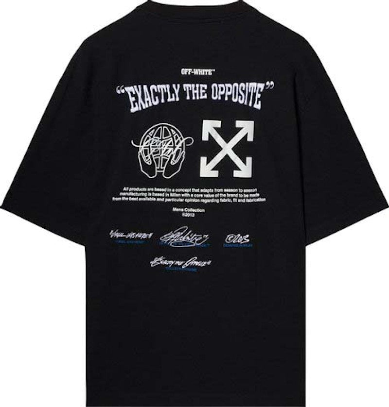 OFF-WHITE Exact Opp Over Skate S/S T-Shirt Black/White