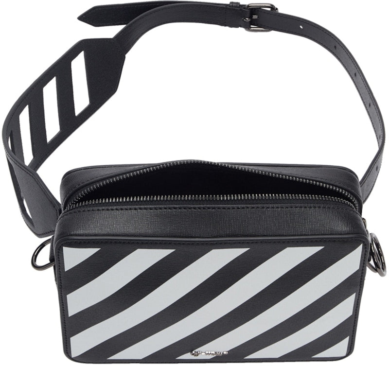 OFF-WHITE Fannypack Diag Black White Yellow