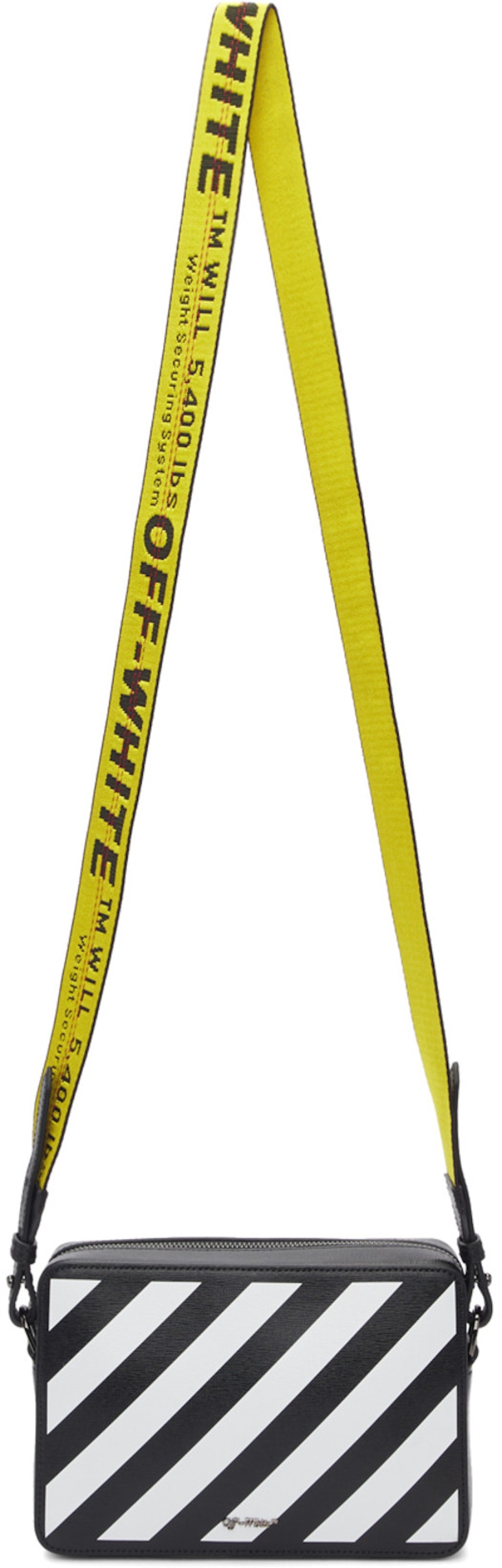 OFF-WHITE Fannypack Diag Black White Yellow
