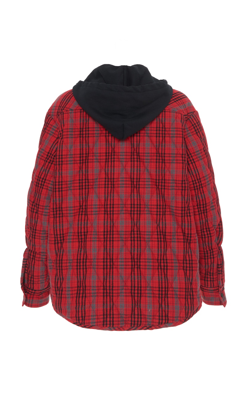 OFF-WHITE Flannel Jacket Red/Black