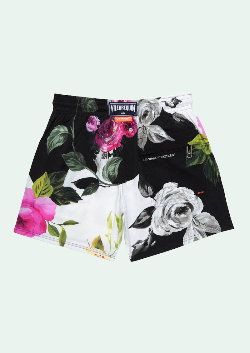 OFF-WHITE Floral Print Swim Shorts Multicolor