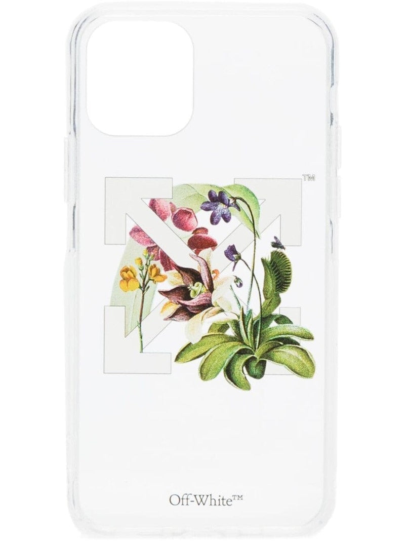 OFF-WHITE Flower Arrows iPhone 11 Pro Case Transparent/White