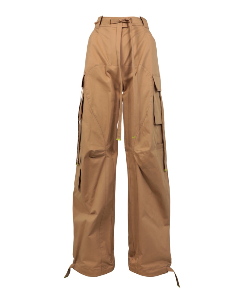 OFF-WHITE Gabardine Cargo Pants Beige