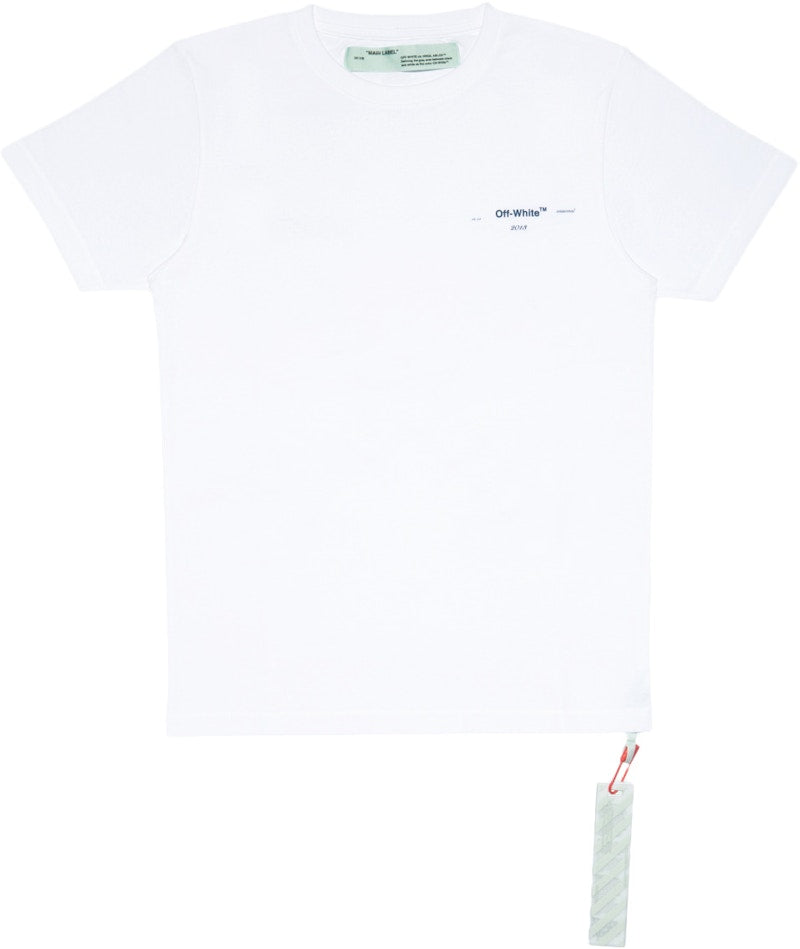 OFF-WHITE Gente Roma Graphic Water T-shirt White/Multicolor