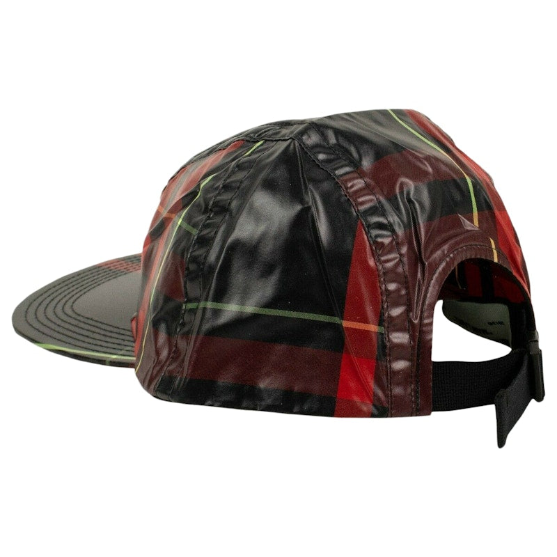OFF-WHITE Glossy Baseball Hat Plaid/Red