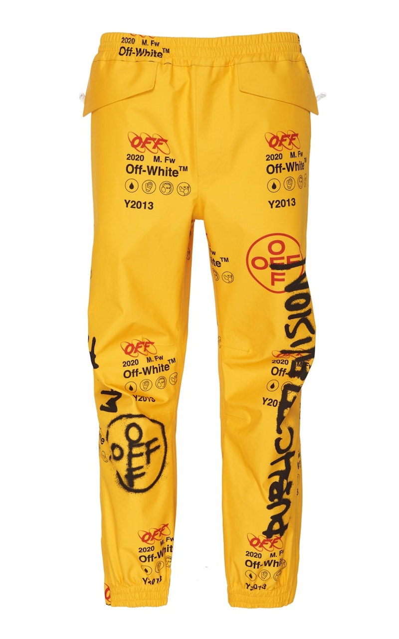 OFF-WHITE Goretex Graffiti Pants Yellow/Multicolor