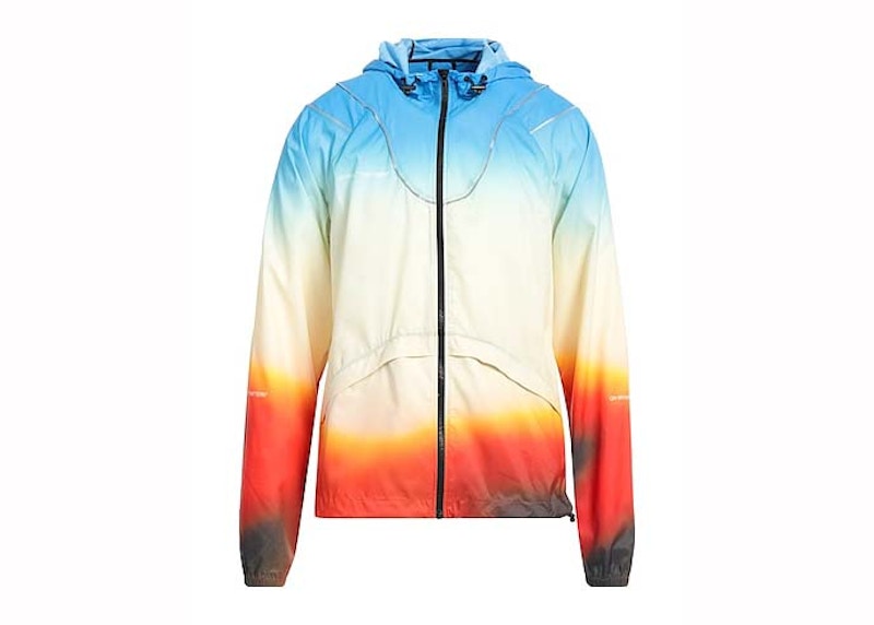 OFF-WHITE Gradient Hooded Jacket Blue/Yellow/Orange