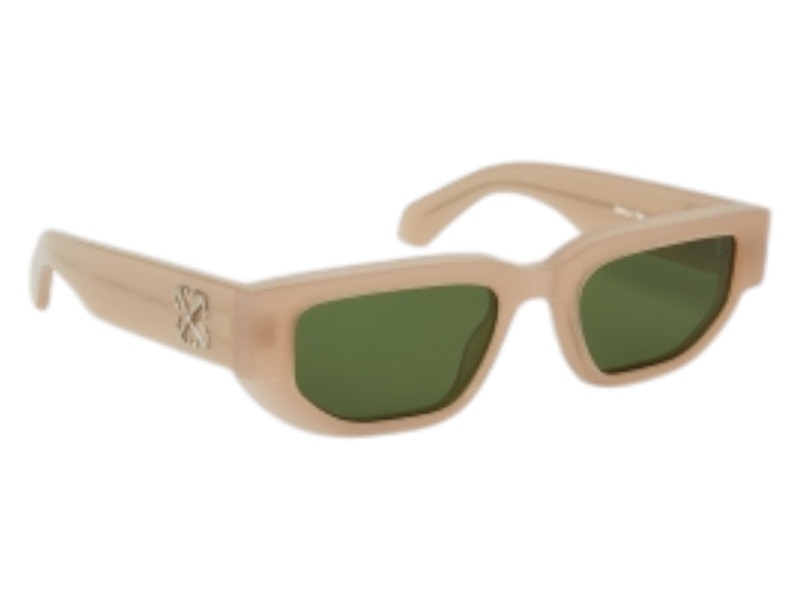 OFF-WHITE Greeley Sunglasses Beige Green (OERI115S24PLA0011755-FR)